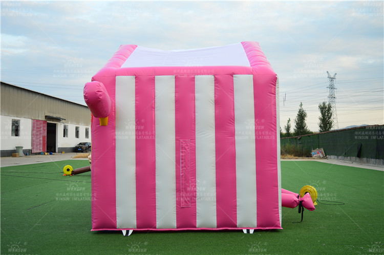 Portable inflatable candy floss store