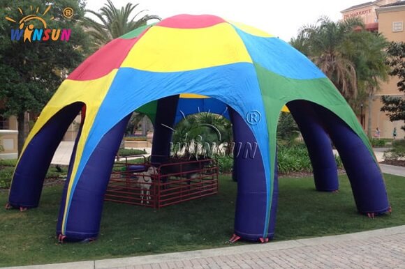 Customized inflatable spider dome tent