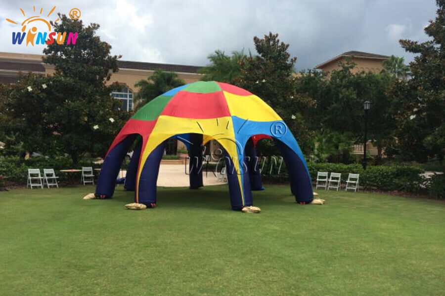 Customized inflatable spider dome tent