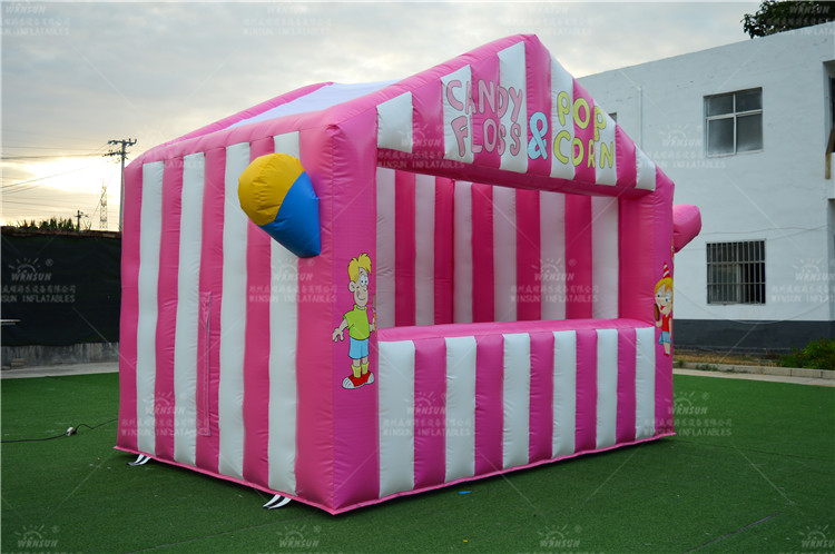 Portable inflatable candy floss store