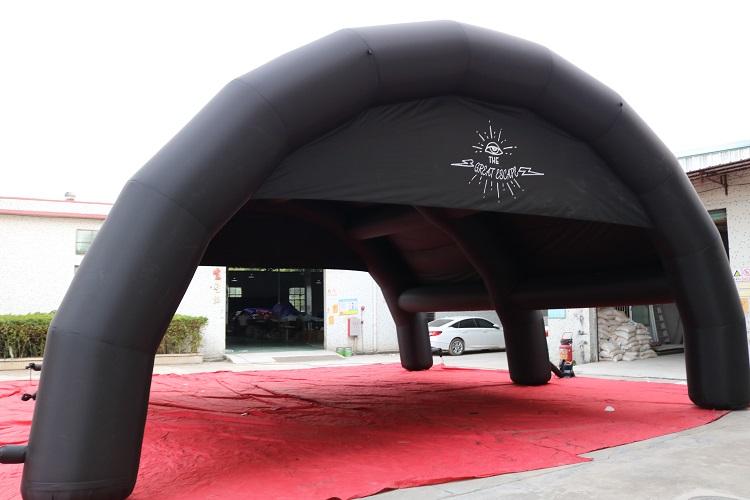 Giant inflatable tunnel tent with PVC material