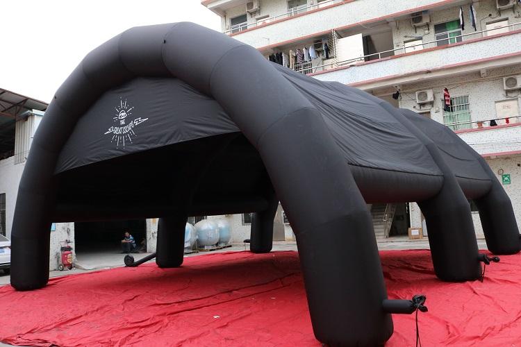 Giant inflatable tunnel tent with PVC material
