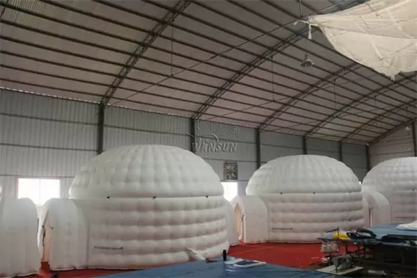 White Inflatable Igloo Dome Tent Supplier Wst098